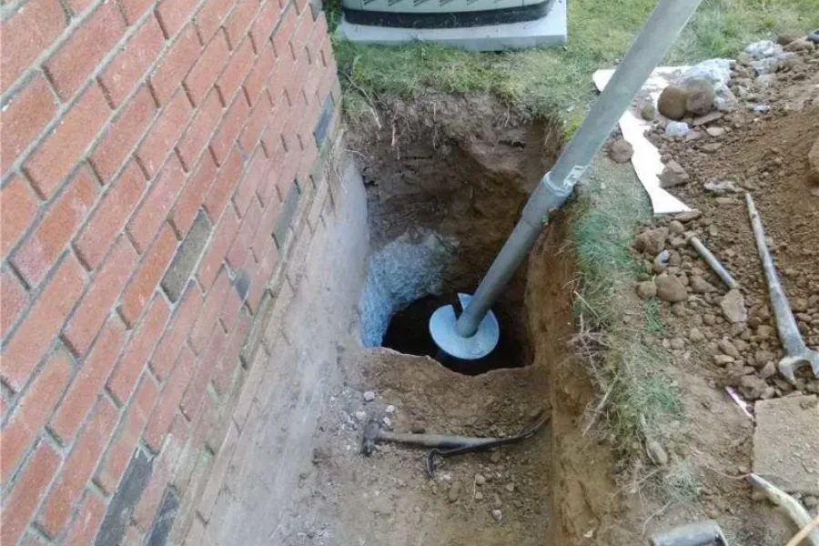 Slab Pier Installation in League City, TX